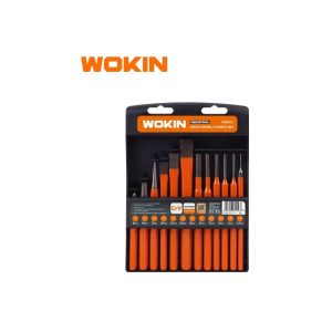 Cj. Punções Cavilha + Cinzéis Pro 12 Pçs - WOKIN