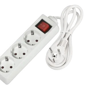 Extensão elétrica 3 tomadas com 1,50mts com interruptor