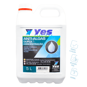Anti-Algas Dupla Concentração 5lts - YES PISCINAS