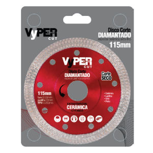 Disco de Corte Diamantado Esp. Cerâmica Extra Fino 115mm - VYPER CUT