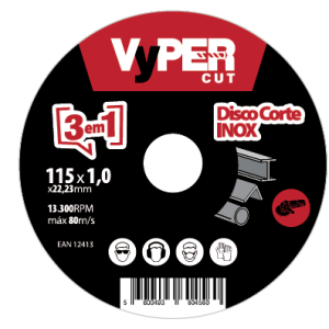 Disco de Corte Inox 125x1,0 - VYPER CUT
