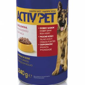 Alimento Húmido para Cão Com Carne de Vaca 1240gr - ACTIVPET
