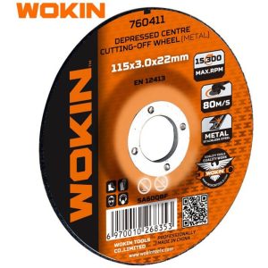 Disco Corte Ferro 115 x 3.0mm - WOKIN