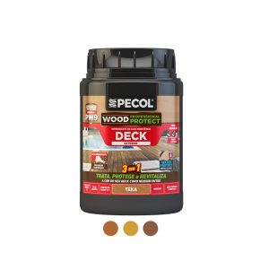 Impregante de Alta Resistência Deck Exterior Cor Incolor Fórmula PW9 750ml - PECOL WOOD PROTECT