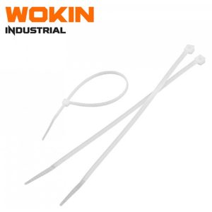 Abraçadeira de Serrilha Nylon Pro Branca - WOKIN