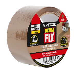 Fita Adesiva Castanha Baixo Ruído 50mm x 60mts - PECOL