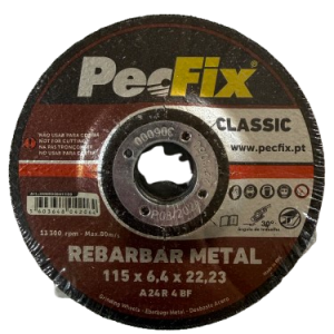 Disco de Rebarbar Aço 115 x 6,4 (Un) - PECFIX