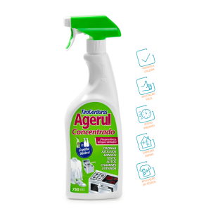 Limpa Gorduras Concentrado em Pistola 750ml - AGERUL