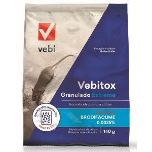 Rodenticida Vebitox Granulado Extreme 140g - VEBI